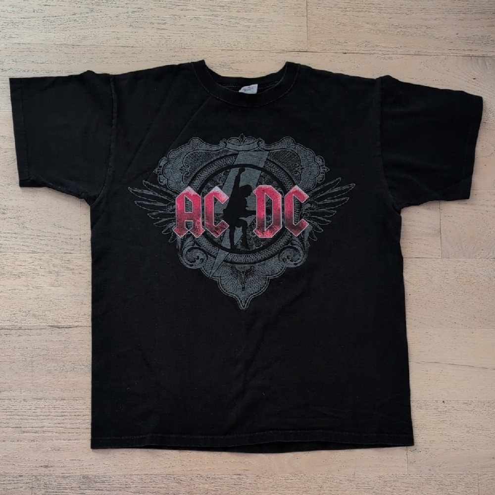 AC/DC Black Ice Tour T shirt L